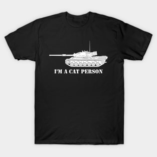 i'm a cat person Leopard 1 T-Shirt